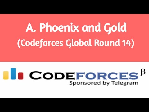 A. Phoenix and Gold | Codeforces Solution (Bangla) | Codeforces Global Round 14