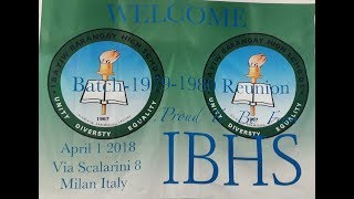 IBHS BATCH 79/80= THE REUNION IN MILAN,ITALY= APRIL1,2018=PART 1=