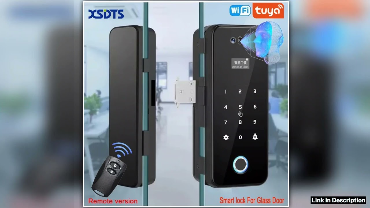 3D Face Recognition Smart Lock Infrared Sensor Tuya APP WIFI Biometric Electronic Fingerprint