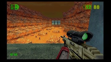 Multiplayer Mode with Bots (Blasted Canyon) - Red Faction (PS2)