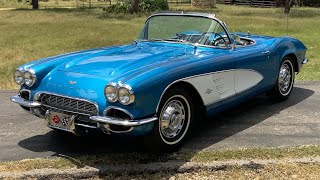 1961 Chevrolet Corvette 283 V8 4-Speed | Jewel Blue C1 Convertible