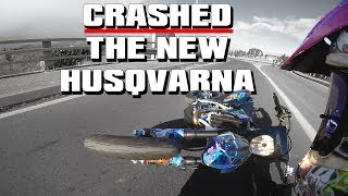 Crashed it after 800m 😅 Husqvarna FS 450 Testride #1