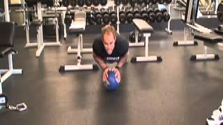Walking 3 Position Med Ball Push Up
