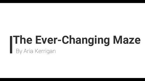 The Ever-changing Maze (Minecraft 1.16.4)