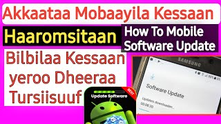 Akkaataa Bilbilaa Kessaan Itti Haaromsitaan | How to update Software on Android phone | screenshot 1