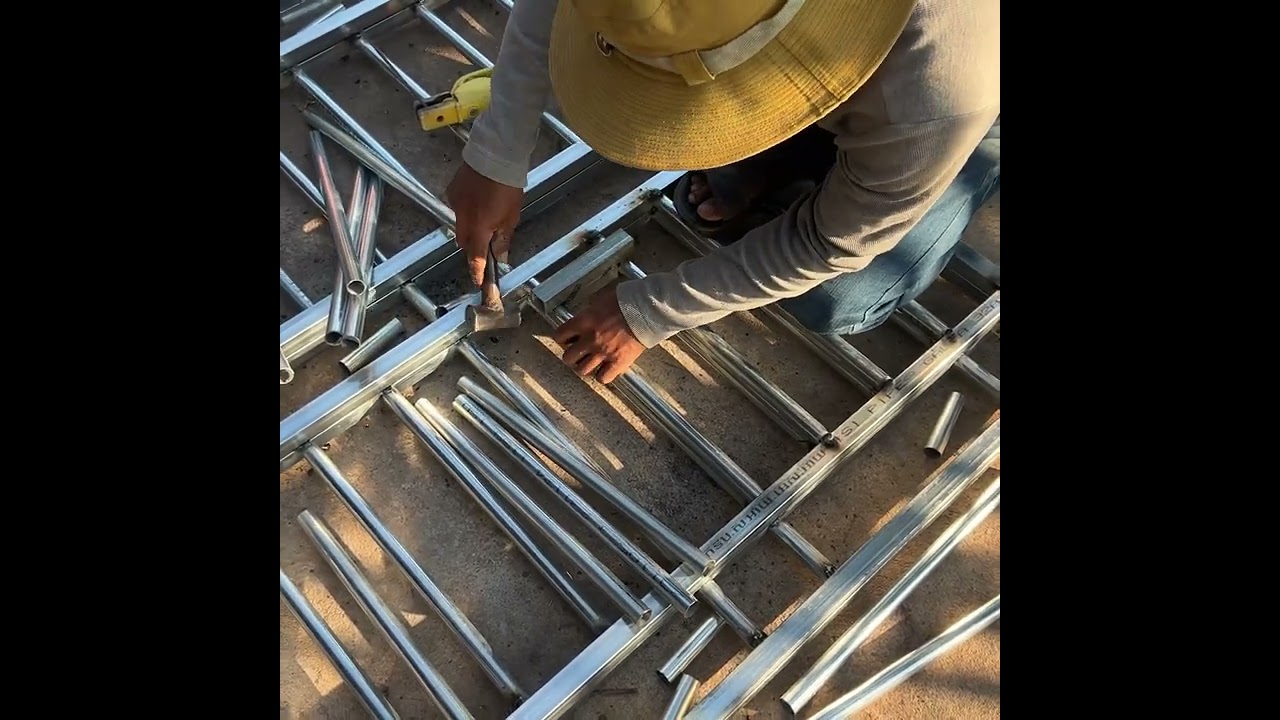 Skills To Weld Round Tube Joint For Making Steel Window Grill