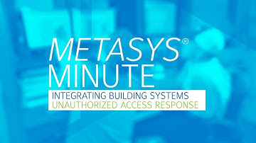 How to respond to an unauthorized access attempt with an integrated Metasys® system.