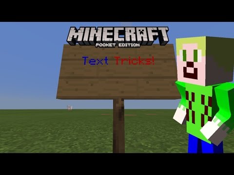 Text Training Minecraft Text Tricks! | Minecraft PE - YouTube