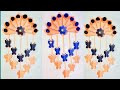 wall hanging idea with paper/wall hanging /papper craft /wall decorating ideas