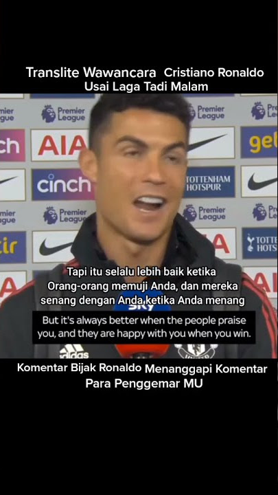 INI KATA RONALDO UNTUK PARA HATERSNYA!