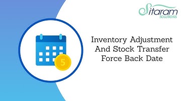 Inventory Adjustment And Stock Transfer Force Back Date in Odoo