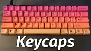 Removing Vortex Pok3r Keycaps Adding Tai Hao Sunset Keycaps Youtube