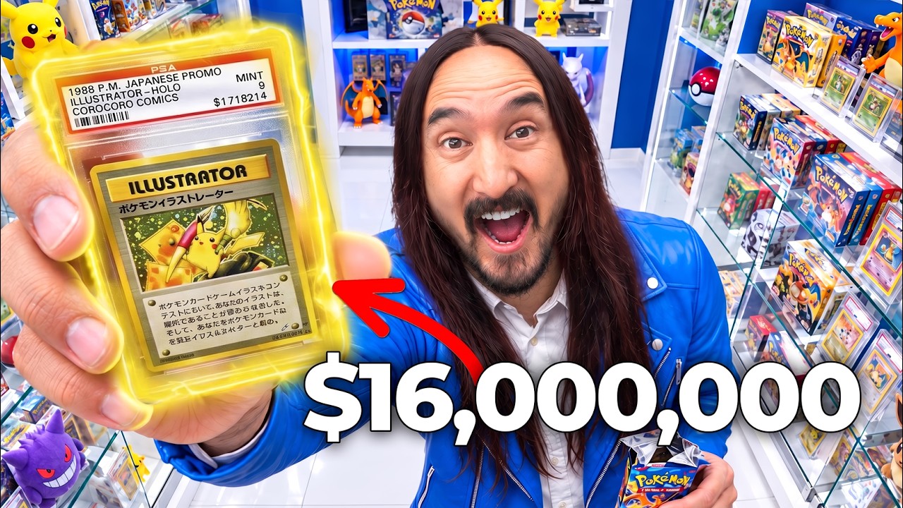 Steve Aoki Hunts For The World's Rarest Trading Cards