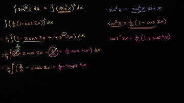 Trigonometric Integrals - With Trig. identities and U substitution