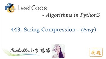 LeetCode in Python 443. String Compression - Michelle小梦想家