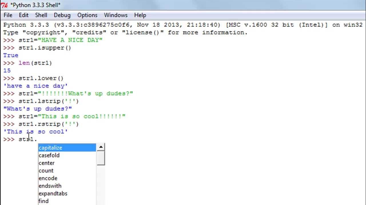 Python Programming Tutorial - 27: String Functions (Part-2) - YouTube