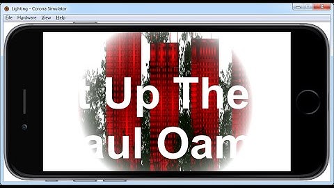 How to Create an App with masking effect in Lua using Corona SDK