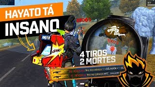 HAYATO + CAPA AGRESSIVO! COMBINAÇÃO PERFEITA? BLACKN444 FREE FIRE