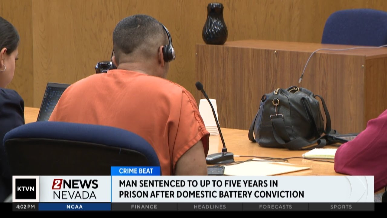 Man convicted on domestic violence charges sentenced - YouTube