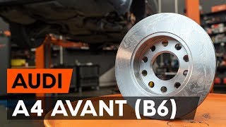 Kako zamenjati Zavorni disk AUDI A4 Avant (8E5, B6) - video vodič