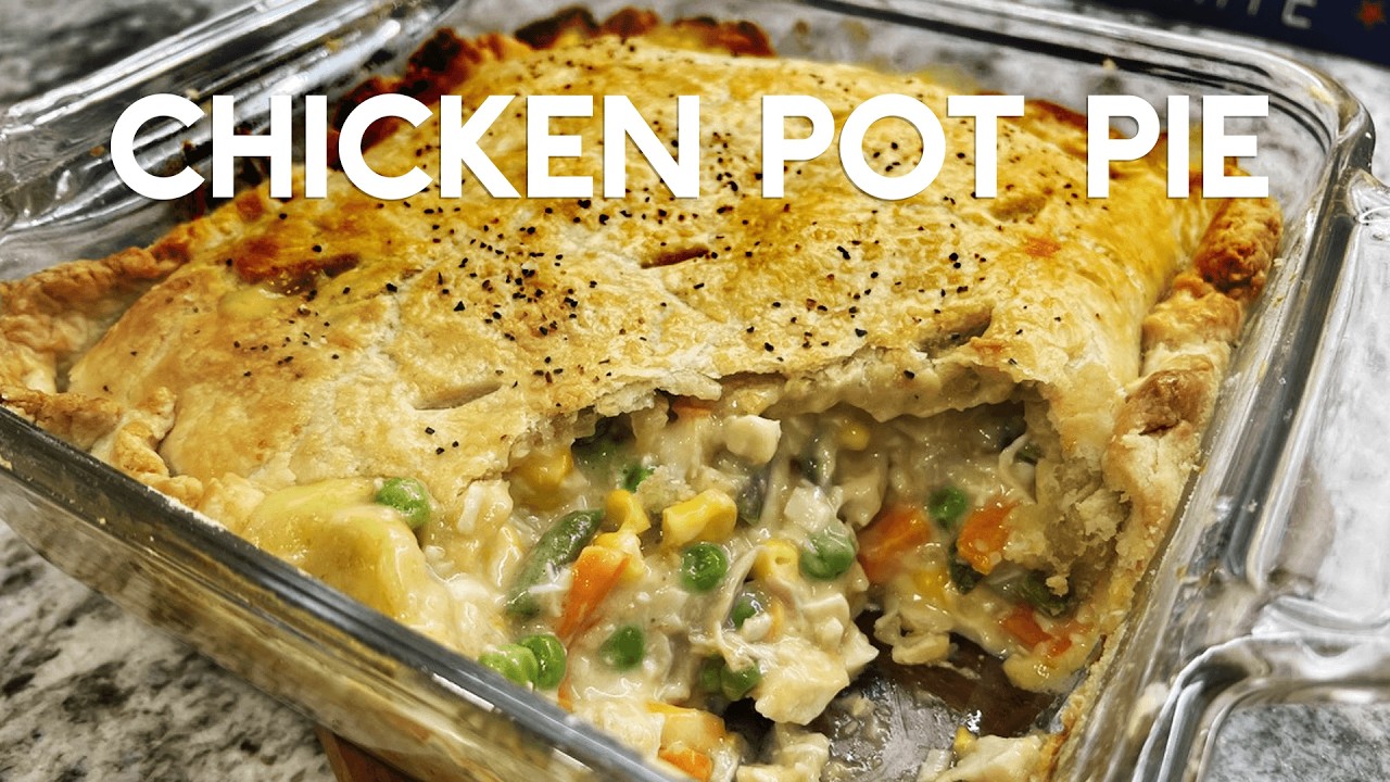 Homemade Chicken Pot Pie with Flaky Pie Crust | Comfort Food Recipe