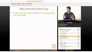 English Composition: Brainstorming, Topics & Thesis