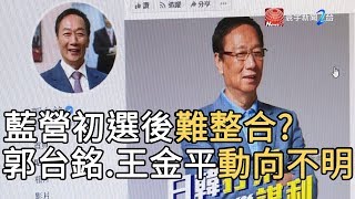藍營初選後難整合 郭台銘 王金平動向不明|寰宇新聞20190722
