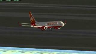 Boeing 737-800 Landing In Paris Charles De Gaulle Lfpg - View From Tower