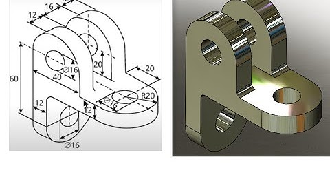 Tutorial de Solidworks para principiantes Ejercicio 9 MODELAR PIEZAS MECANICAS