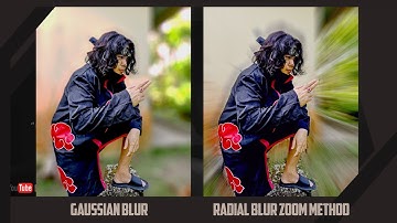 Photoshop Tutorial | Applying Blur Effect | Gaussian Blur & Radial Blur - Zoom Method