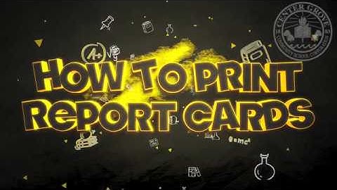 How to Print a Report Card from Skyward