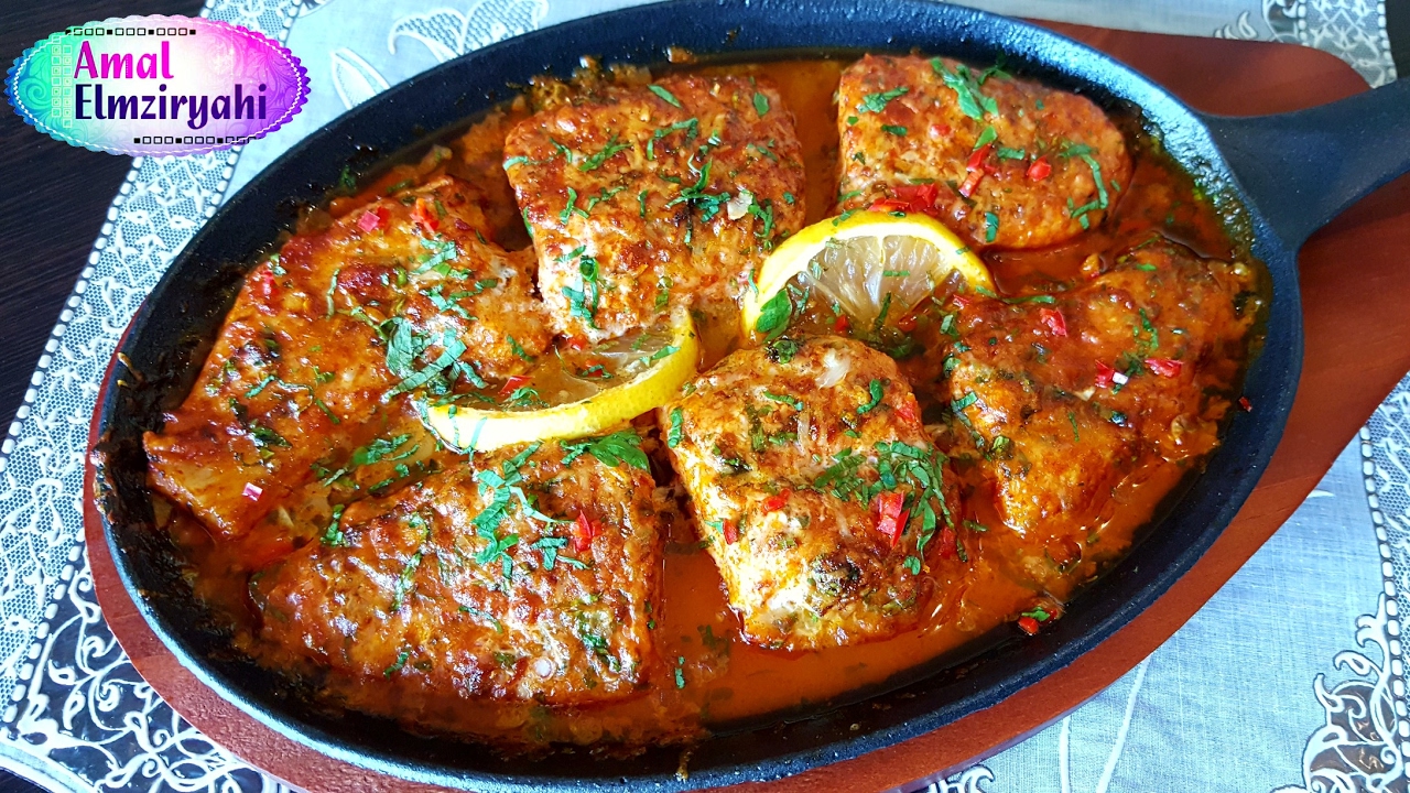 سمك في الفرن بالبارميزان طبق من إيطاليا