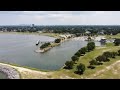 FLYING DRONE OVER THE LAKE NEAR BONNABEL BOAT LAUNCH METAIRIE NEW ORLEANS
