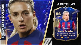 THE BEST CARD EVER??!!! TOTY 96 RATED ALEXIA PUTELLAS PLAYER REVIEW - EA FC24 ULTIMATE TEAM