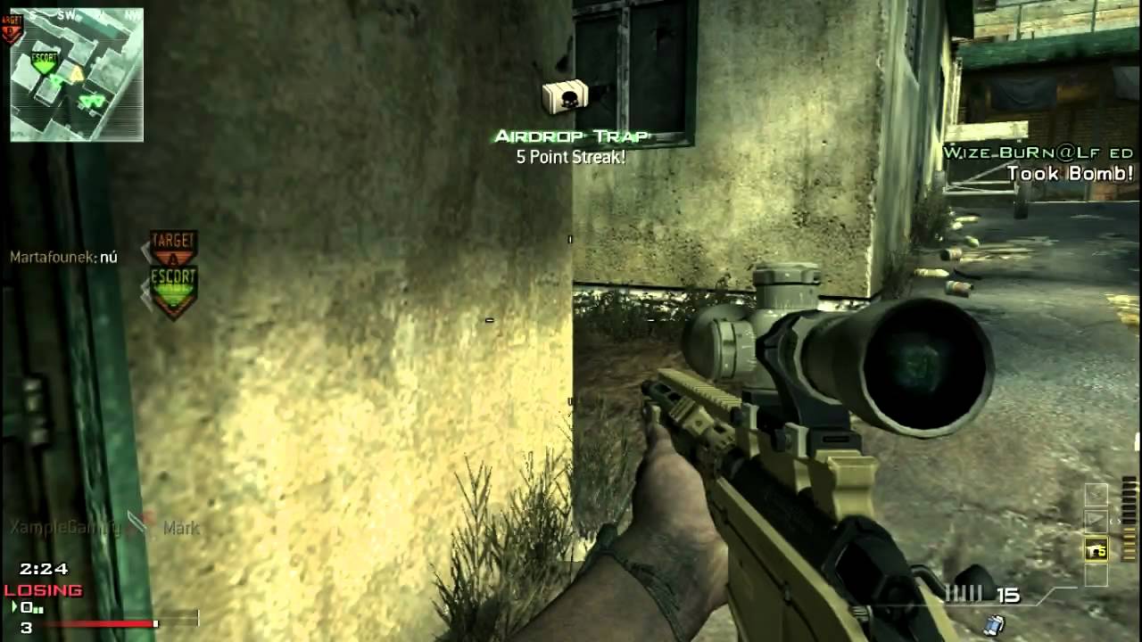 MW3: Mission Across the Map Spawn Throwing Knife - Tutorial SnD - YouTube