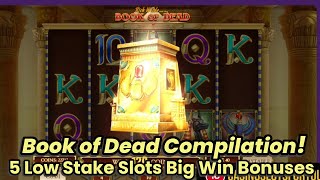 Book of Dead, online slots 5 Big win bonus compilation screenshot 3