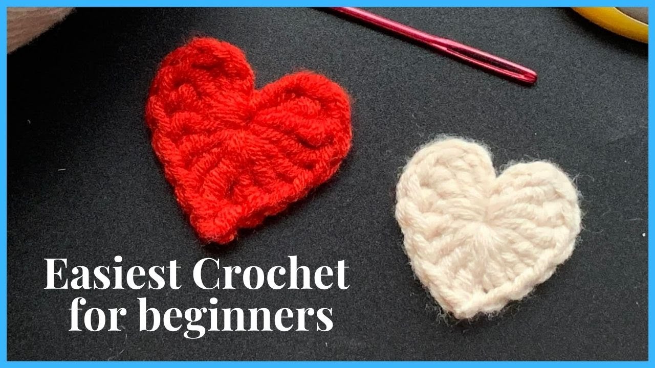 Hướng Dẫn Móc Trái Tim Đơn Giản ❤️ | Dễ Nhất Cho Người Mới Học Móc Len