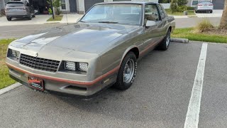 Sweet Looking 1985 85 Chevy Monte Carlo SS with LED Headlights spotted in Tampa today 2024