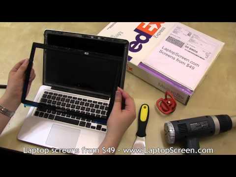 MacBook Pro 13 screen replacement /  Installation guide [Apple MacBook Pro 13 Unibody LCD repair]