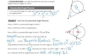 HMH Video 15-3 Tangents & Circumscribed Angles