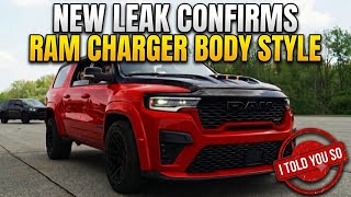 Ram Charger Design Leak, Production Numbers & More, I Told You So..