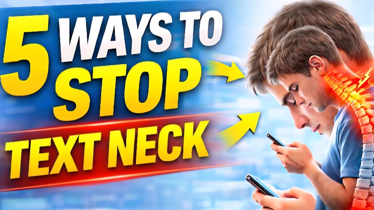 5 Actionable ways to reduce tech neck symptoms | Text Neck - YouTube