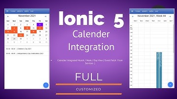 Ionic 5 : Build a Calendar with Events Modal Customisation