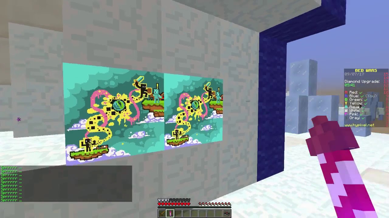 Bed wars hypixel minecraft bug. - YouTube