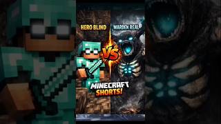🔥 #Minecraft Hero vs  warden Challenge 🗡️💥 | Who Will Win?