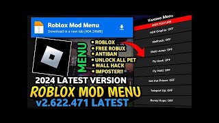 FREE ROBUX ✨ Roblox Mod Menu v2.622.478 Mod APK (Free Robux & Shopping) - 2024 Roblox Mod Menu