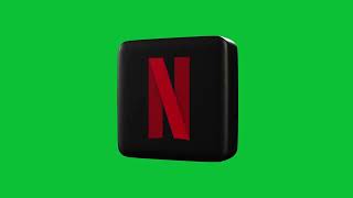 Netflix 3D Logo on Green Screen