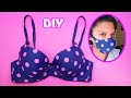 Como hacer una mascarilla protectora en casa |DIY mascarilla con brasier |DIY face mask out of a Bra