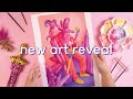 Revealing my latest tarot card! ✨ Painting, packing orders &amp; selling art!