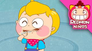 ¡Me duele la panza! 😰 | Por qué no comer mucho helado | Thomas el Travieso | REDMON Niños